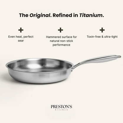 Titanium Wok Pan Flat Bottomed