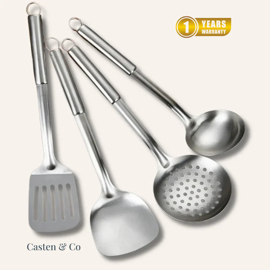 Prep & Serve Bundle: Utensils Set + Chopping Board